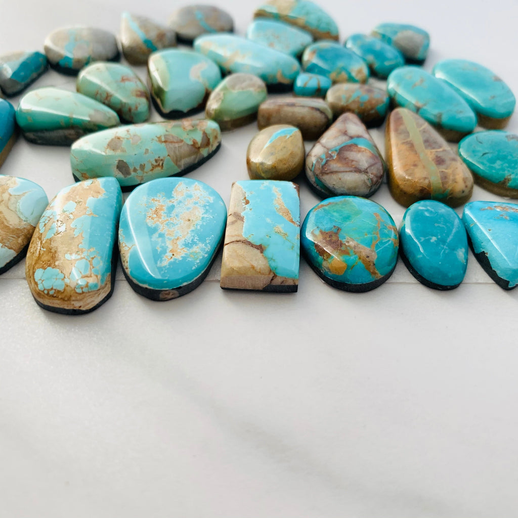 Royston turquoise cabochons