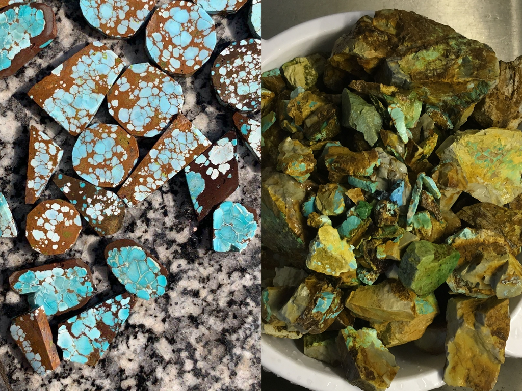 Sand Hill and Royston turquoise rough | Turquoise Moose