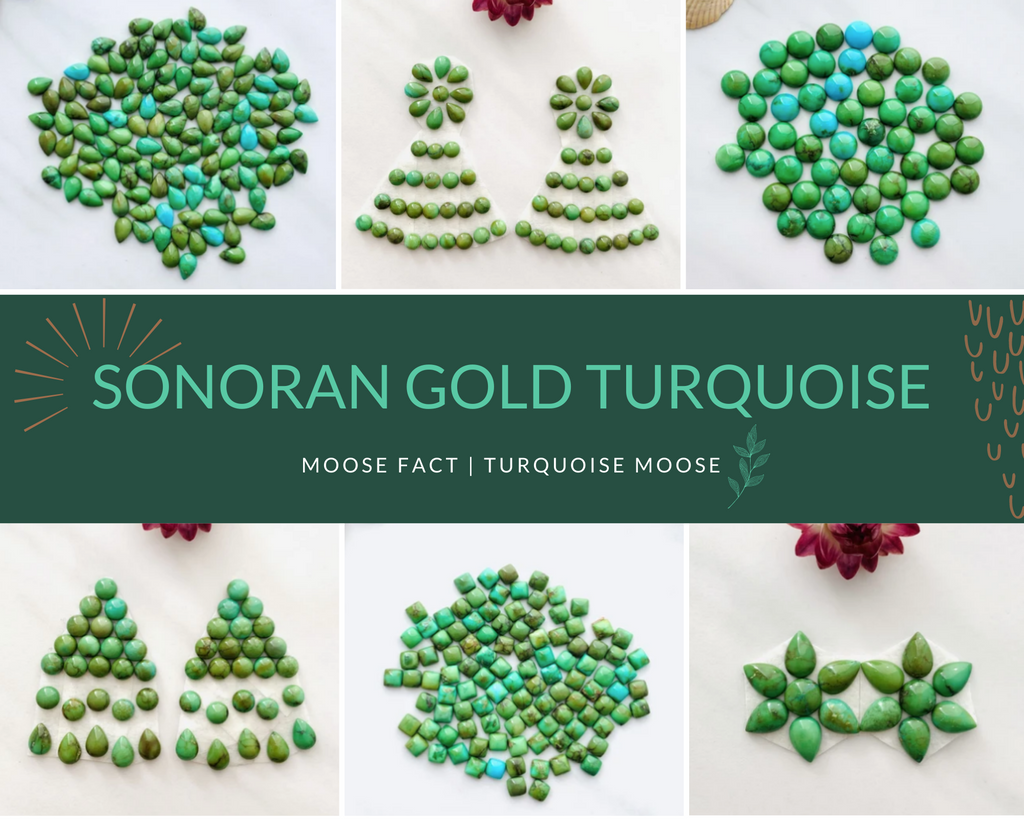 Genuine Sonoran Gold Turquoise Cabochons For Sale