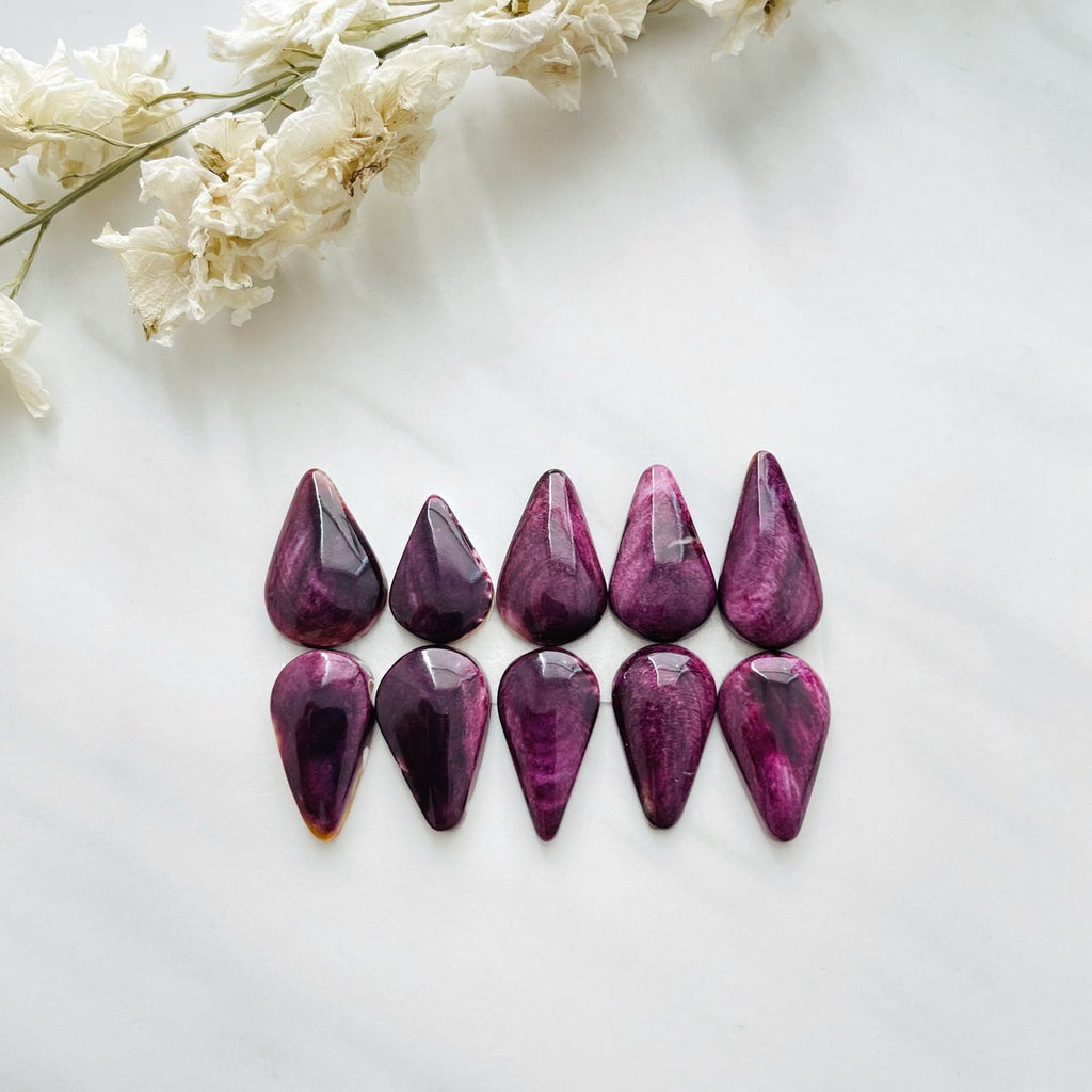 Spiny Oyster Purple Cabochons
