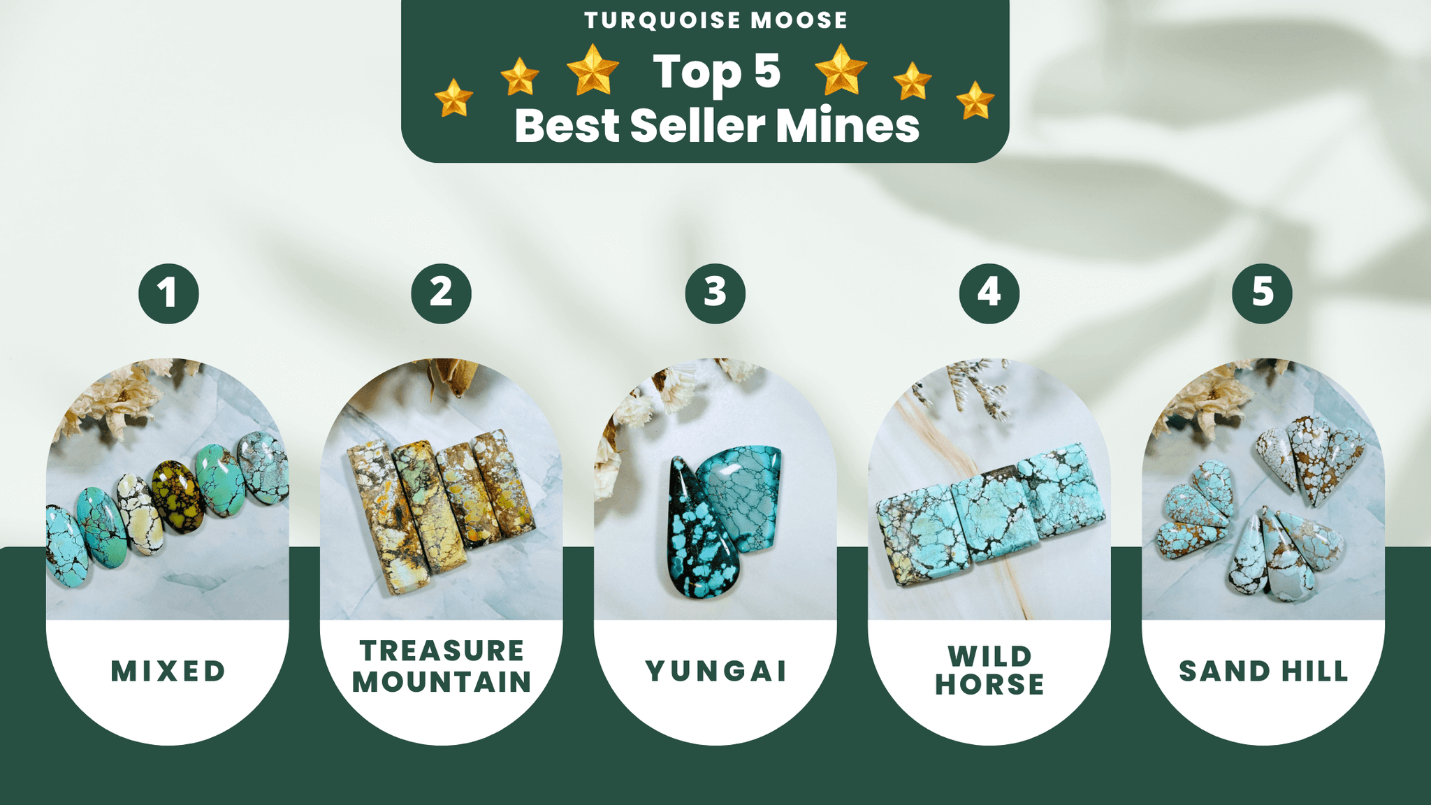 Top 5 Best Seller Turquoise Mines