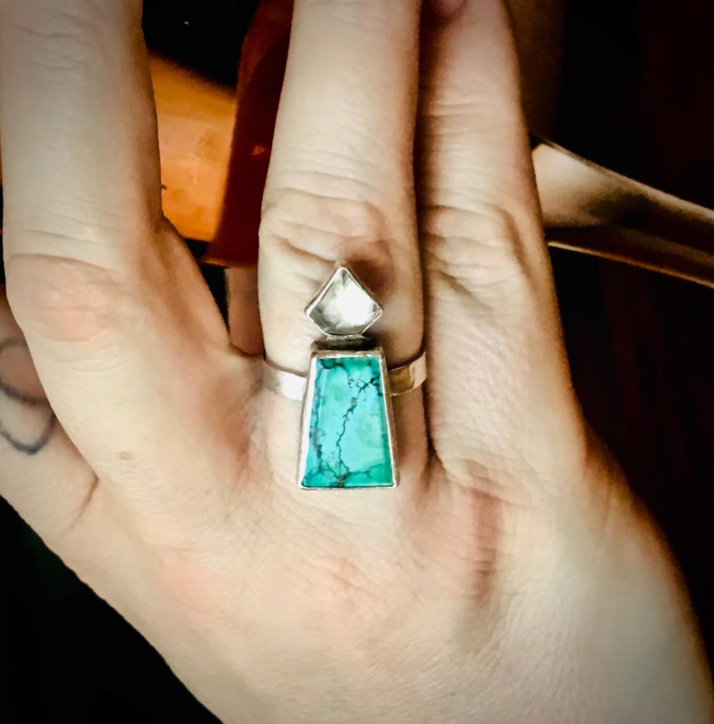 Turquoise ring by Christie Noel of @wai.side.blues on Instagram