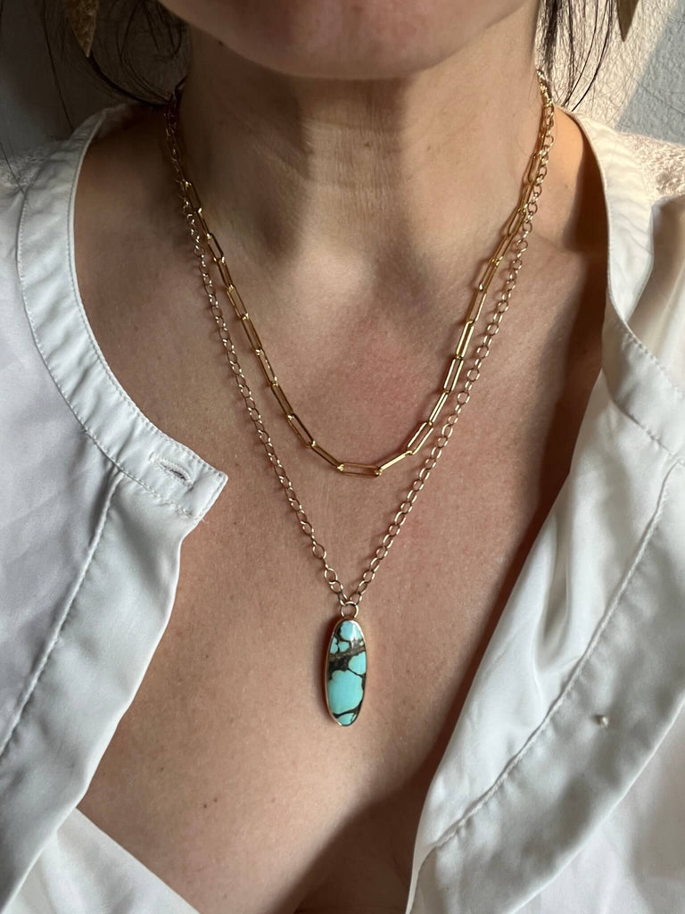 Turquoise Necklace by Arianna Gardner of @arianna_nicolaijewelry on Instagram