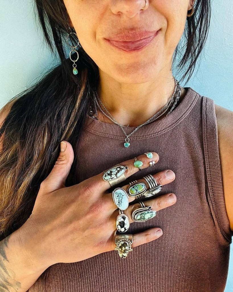 Made with Moose turquoise rings by @arianna_nicolaijewelry