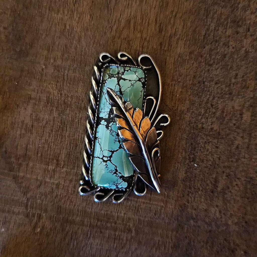 bar shaped turquoise ring by @barbandwireco on Instagram