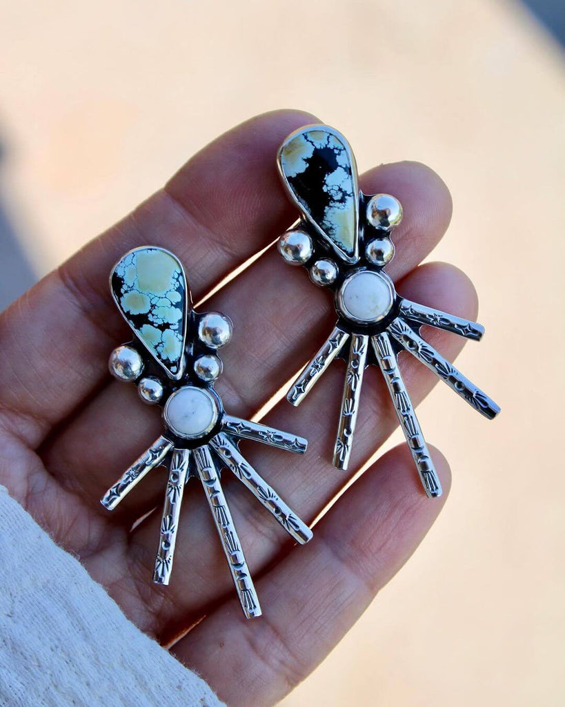 chase the sun turquoise stud earrings by @biasoulstudio