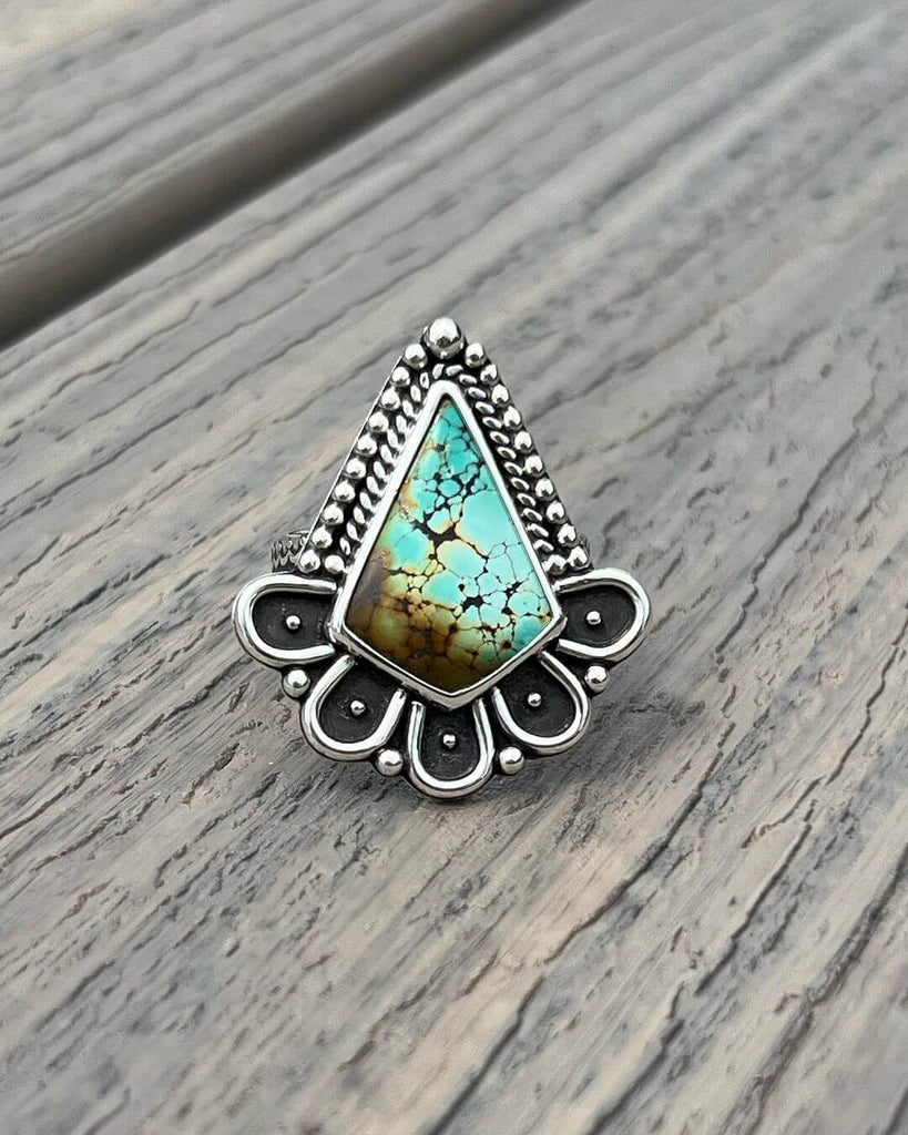 Turquoise ring by @circlingseadesigns on Instagram