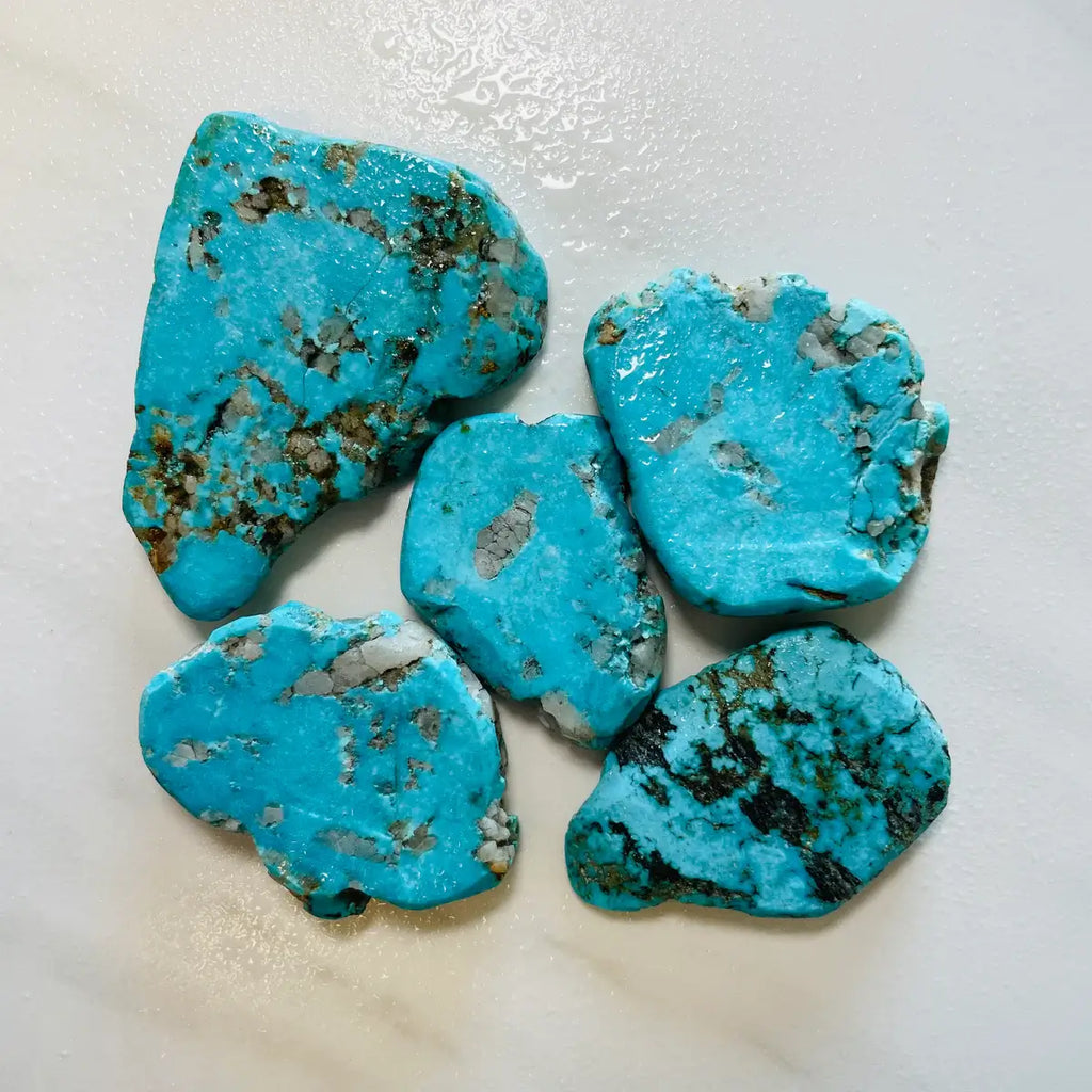 Rough Natural Yungai Turquoise Slabs