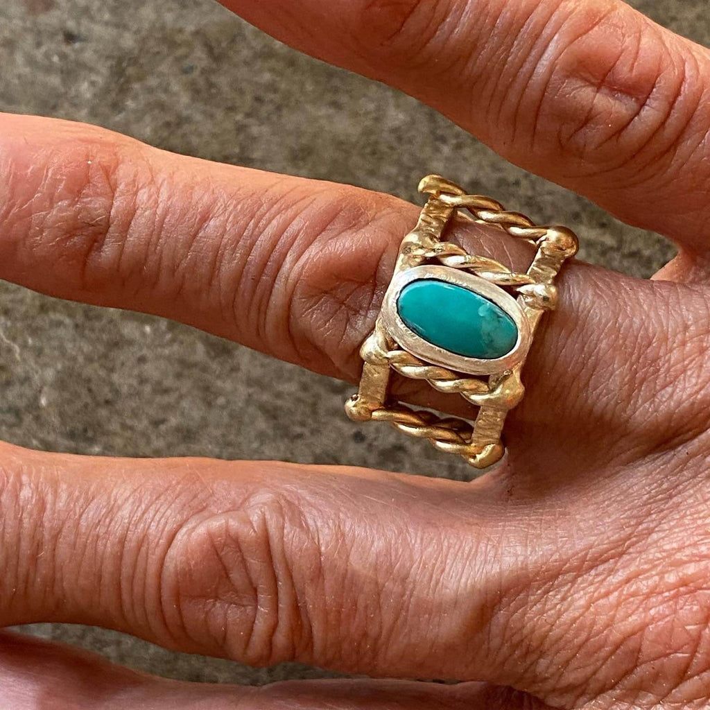 Genuine Turquoise Ring by Francesca Kennedy of @flkjewelry on Instagram
