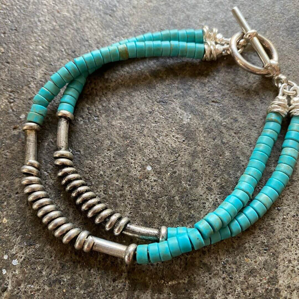 Turquoise Beads Necklace by Francesca Kennedy of @flkjewelry on Instagram