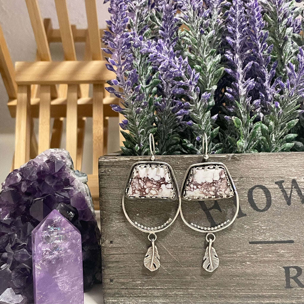 Handmade Earrings by Jewelry Artist Rachel of @grooovyforest on Instagram