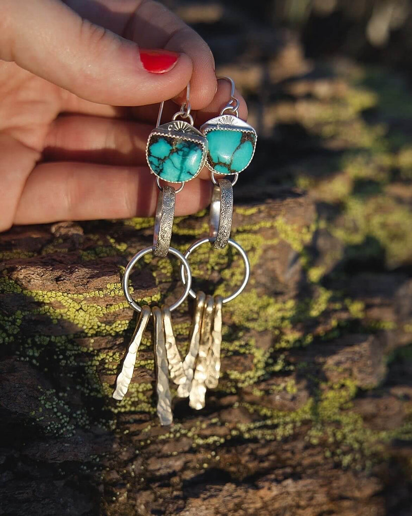 Turquoise Earrings by @joujou_jewelry_ on Instagram