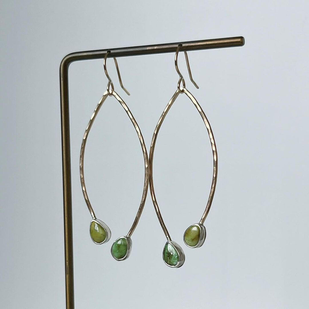 turquoise earrings by @lauracrawfordjewelry on Instagram