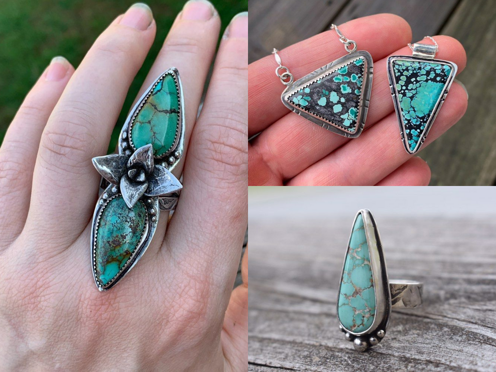 Turquoise Jewelry by Lori Campbell-Moore of @lomostudio_designs on Instagram