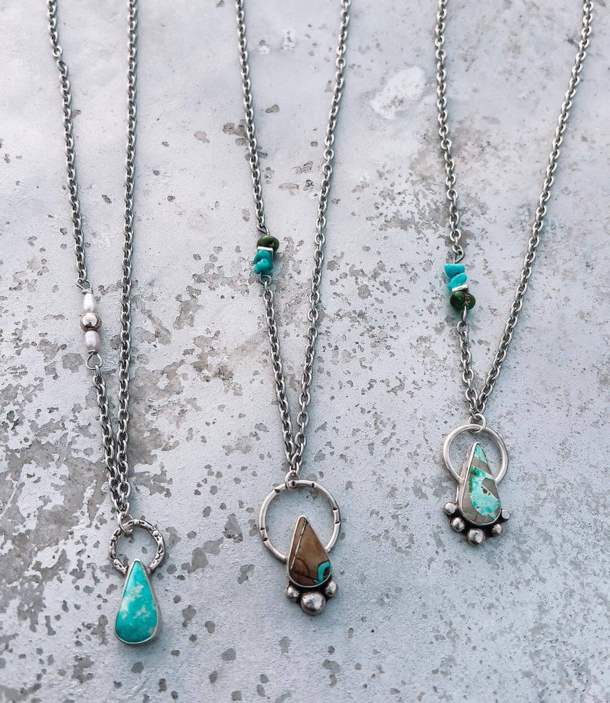 lostgirljewelry turquoise necklaces