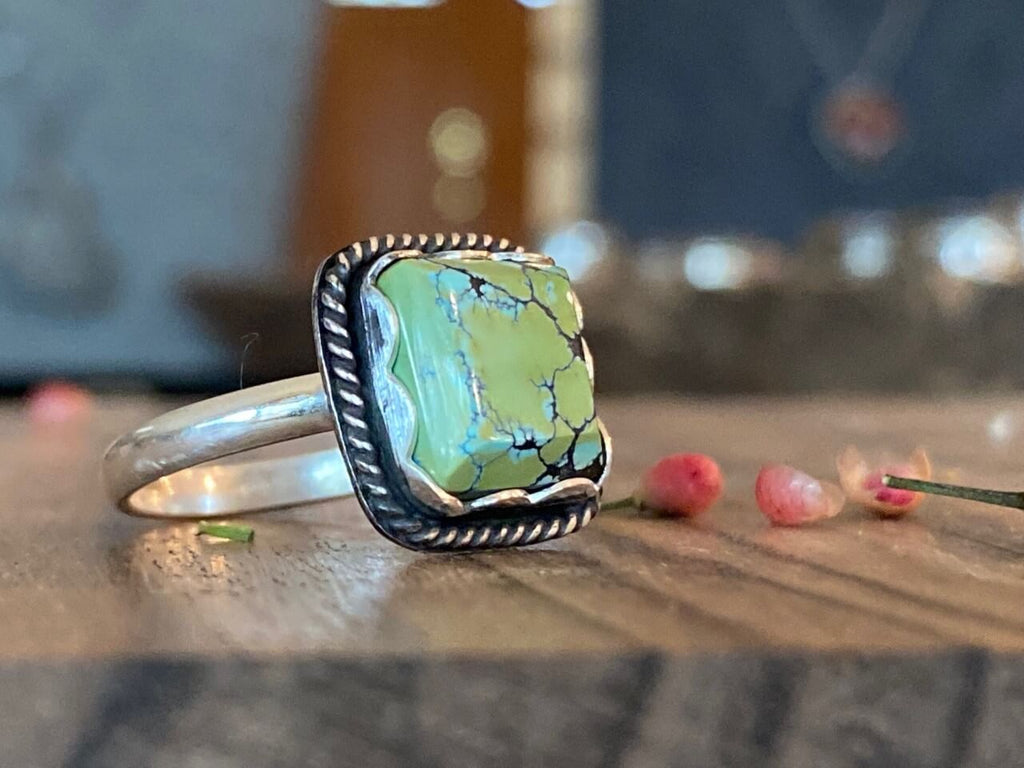 Handmade Turquoise Ring by Marisa Caligari of @marisac_creations on Instagram