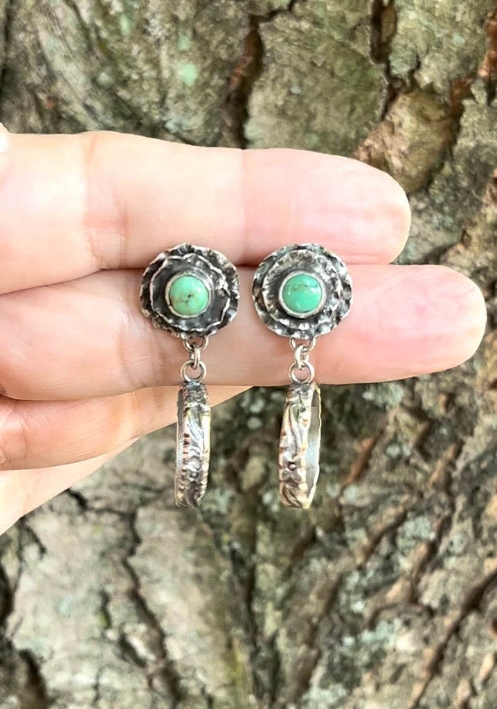 Turquoise Earrings by Melissa Meman of @melismatic_art on Instagram