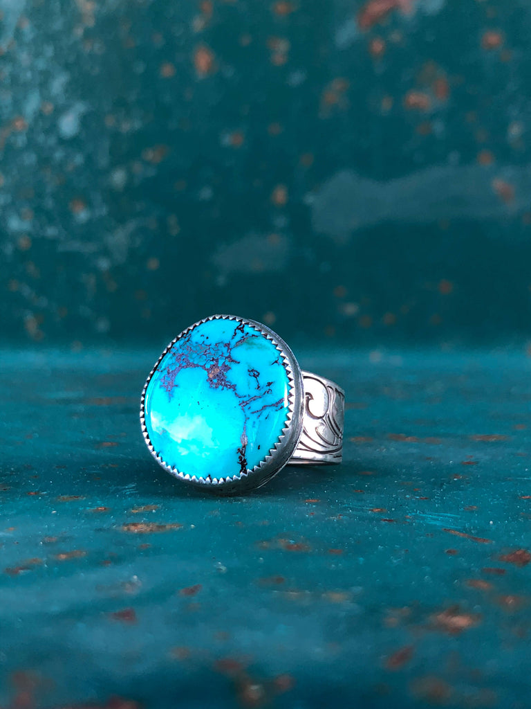 Turquoise Ring by Morgan Green of @morgangreensilver