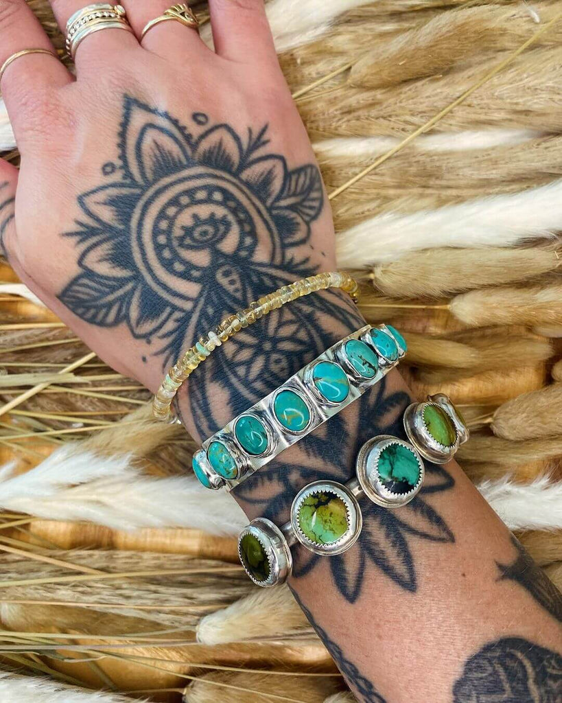 Multi-Stone Turquoise Cuffs by @cornstone.creations