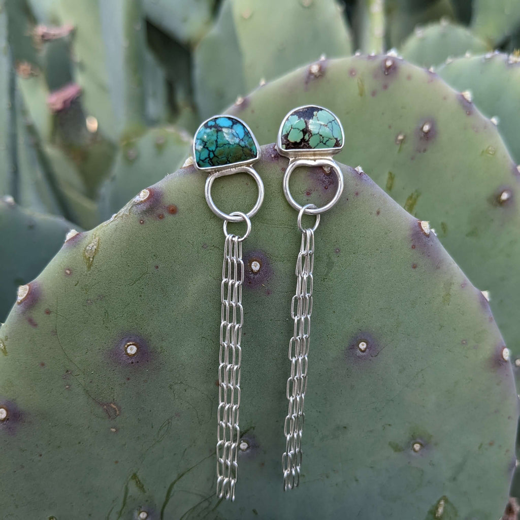 Turquoise Dangling by Sarah Wallace of @one_seed_designs on Instagram