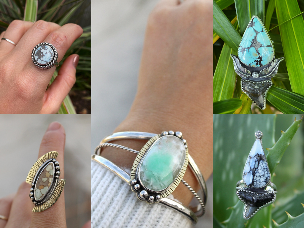 Turquoise Jewelry by Stephanie Phares of @saltwater.and.silver on Instagram