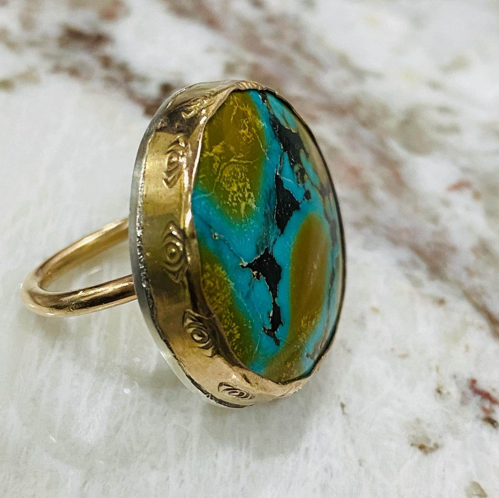Turquoise Ring by Sandra Munk of @sandylandjewelry on Instagram
