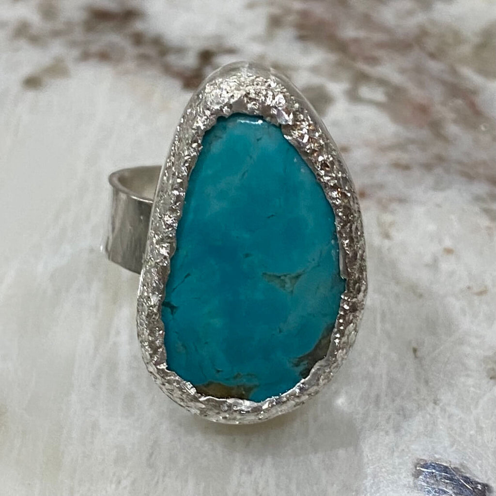 Genuine Turuqoise Ring by Sandra Munk of @sandylandjewelry on Instagram