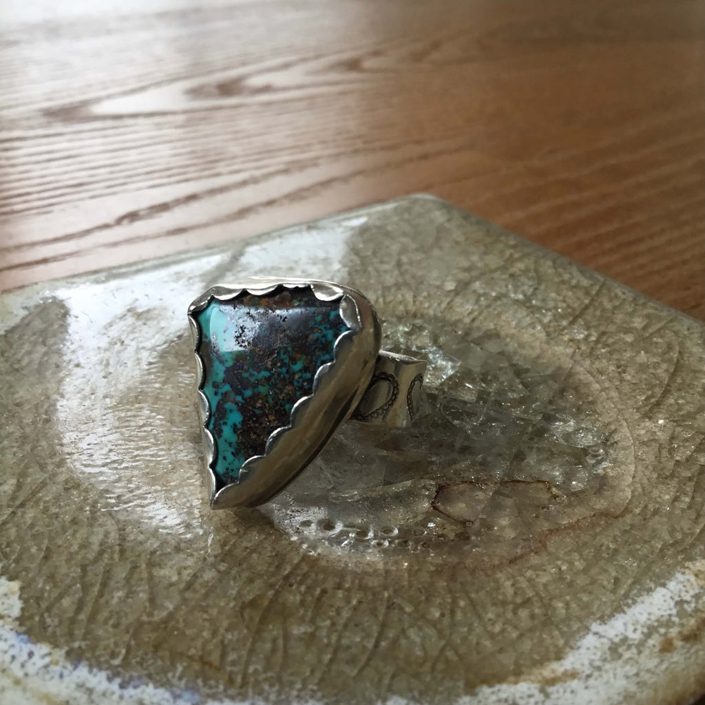 Authentic Turuqoise Ring by Sandra Munk of @sandylandjewelry on Instagram