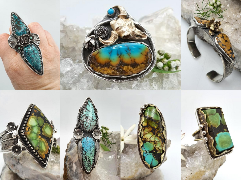 Turquoise Jewelry by Carli Sayegh @shape.of.fire on Instagram