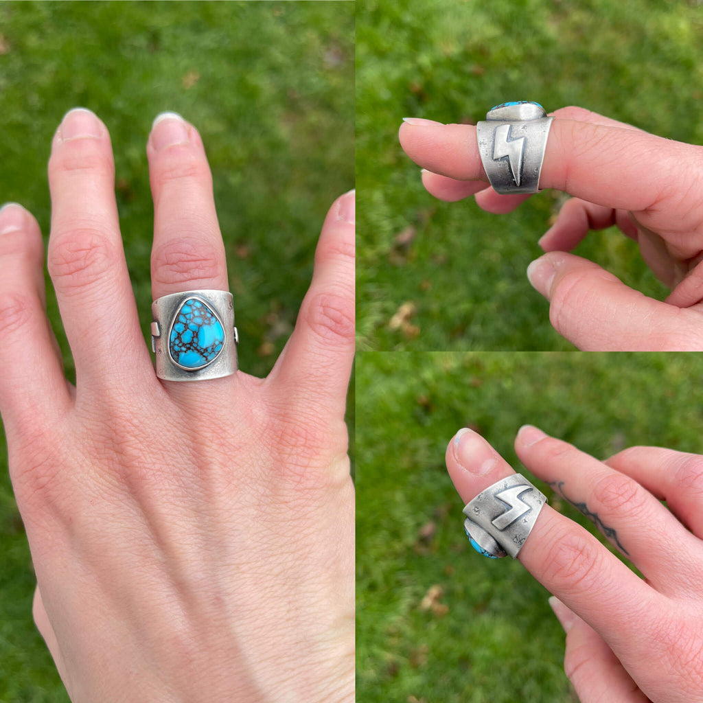 Turquoise Rings by Courtney Roland of @theriversidejeweler on Instagram
