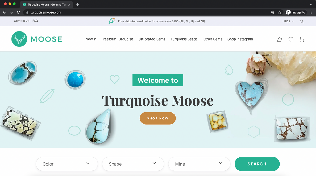 Turquoise Moose Website