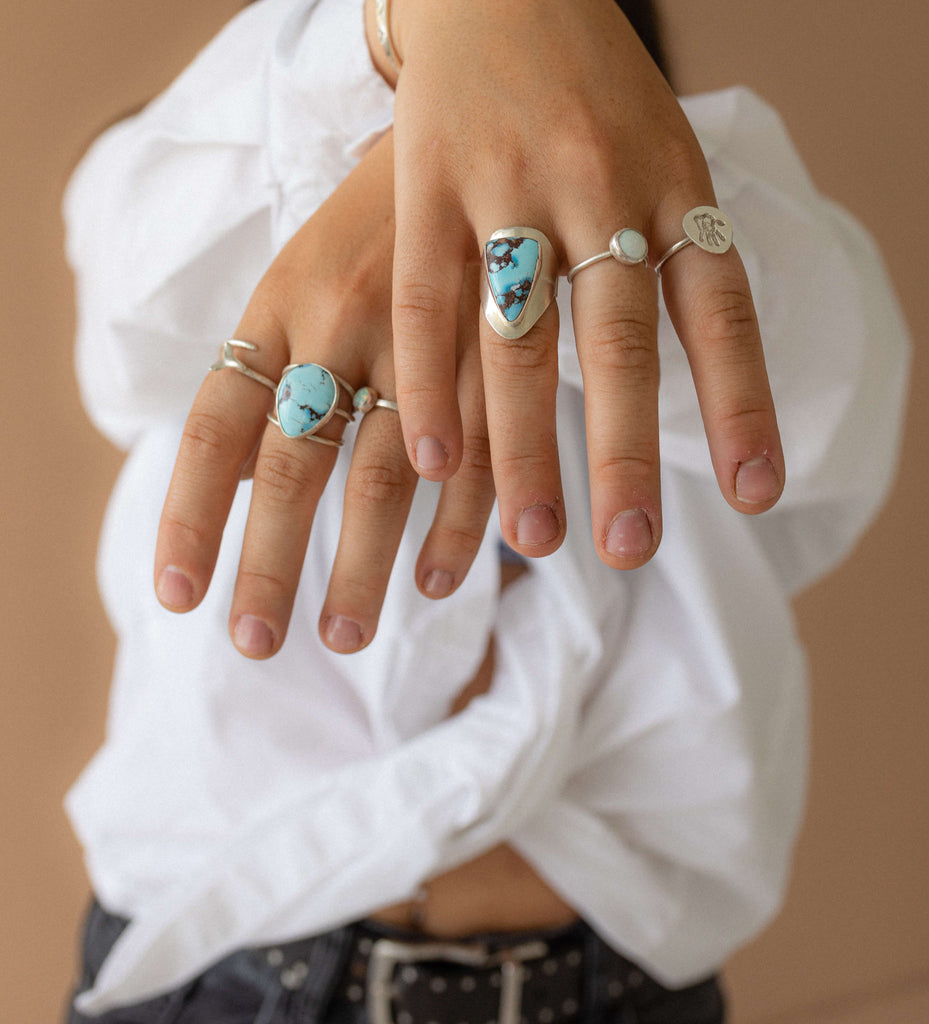 Turquoise Rings by Brie Wahlstrom of @what.if___.__ on Instagram