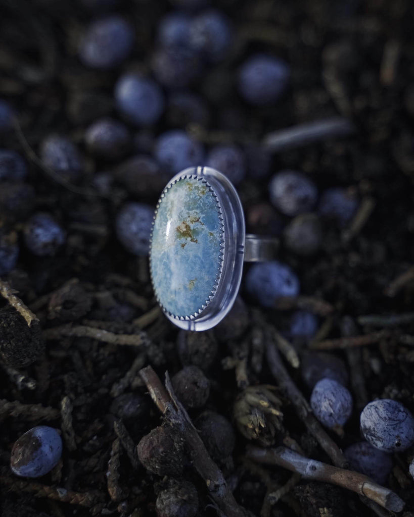 Genuine Turquoise Ring by Colleen Winn of @whitebark.silver on Instagram