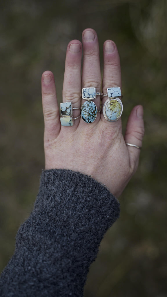 Turquoise Ring by Colleen Winn of @whitebark.silver on Instagram