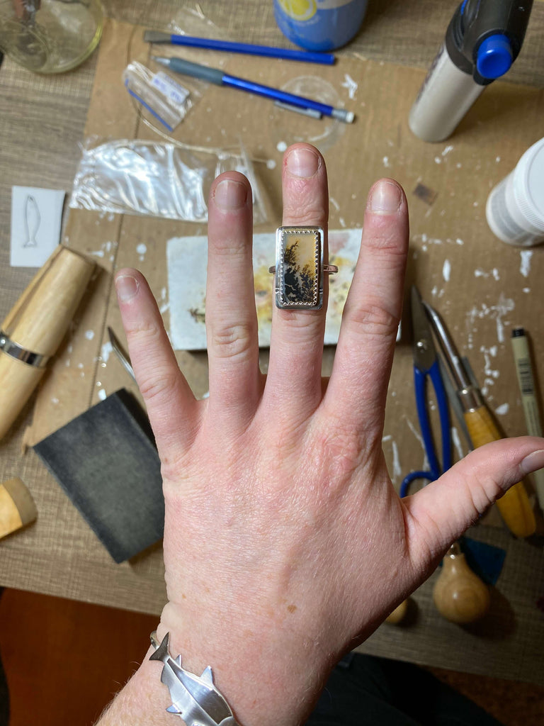 Handmade Ring by Colleen Winn of @whitebark.silver on Instagram