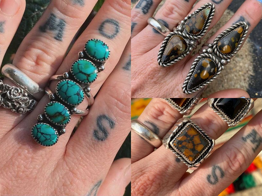 Turquoise Jewelry by Natalie Chevalier of @whitewolfsyndicate on Instagram