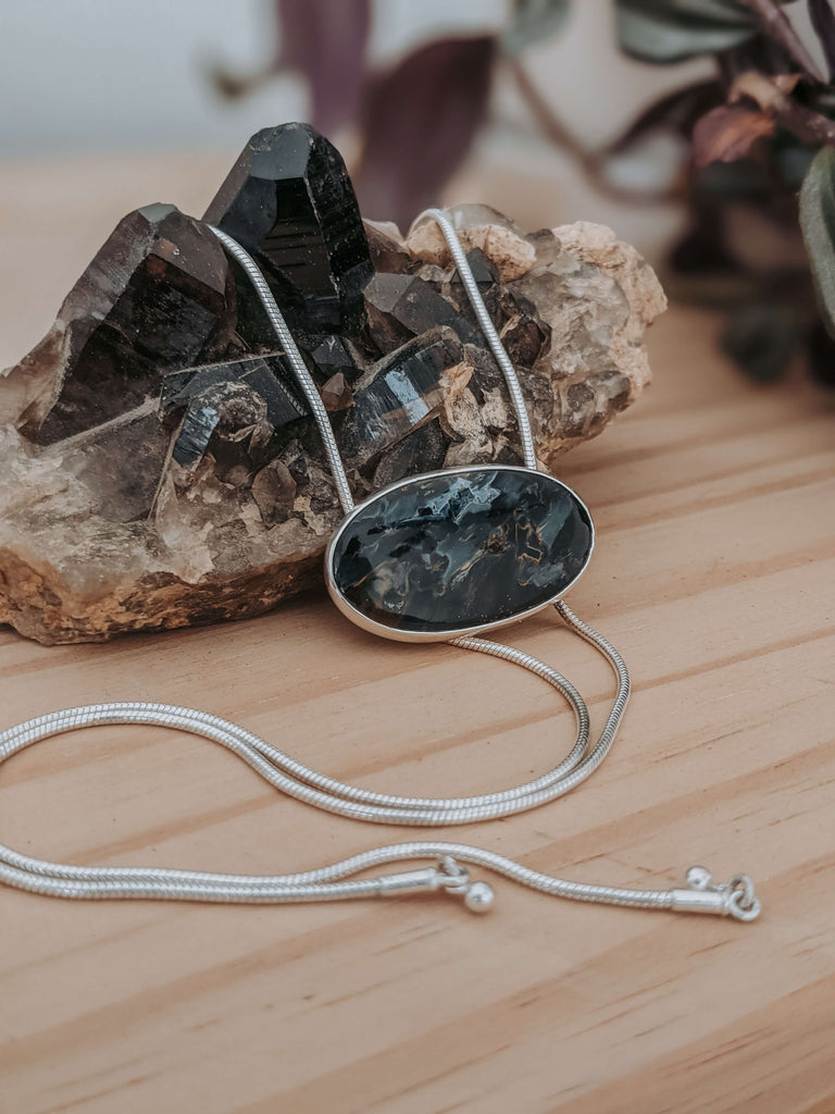 Handcrafted Bolo by Stephanie Sheley of @wildalpinesilver on Instagram