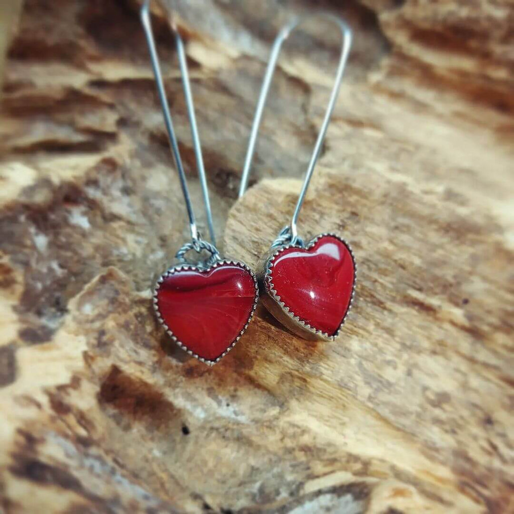 Rosarita Heart-shaped Earrings by @zenja_jewellery on Instagram