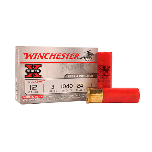 Winchester Super X Mag Buckshot 12 Gauge 3 24 Pellets 1 Buck Per 5