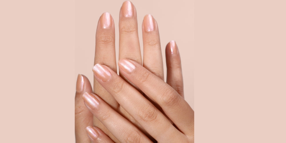 Nude Pink Nail Color Hands Londontown