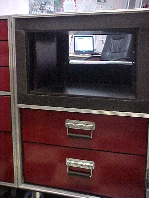 7 Drawer Custom Production Workbox With 4 Space Shock Rack Mounted