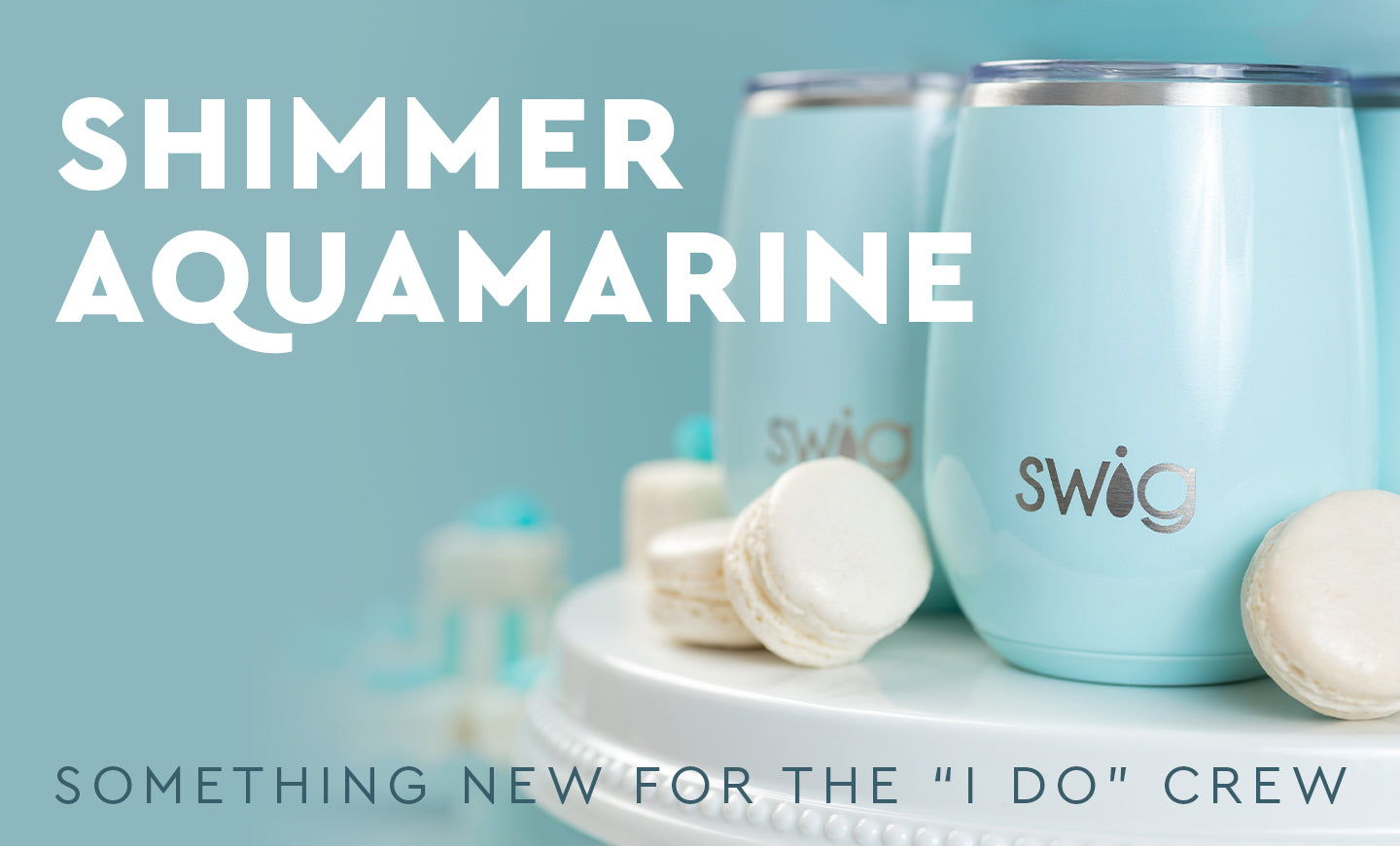 Swig Life Shimmer Aquamarine Tumbler 32oz