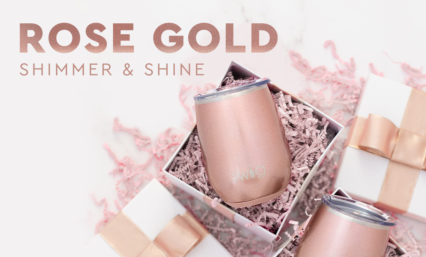Swig Shimmer Rose Gold Mega Mug (40 oz)