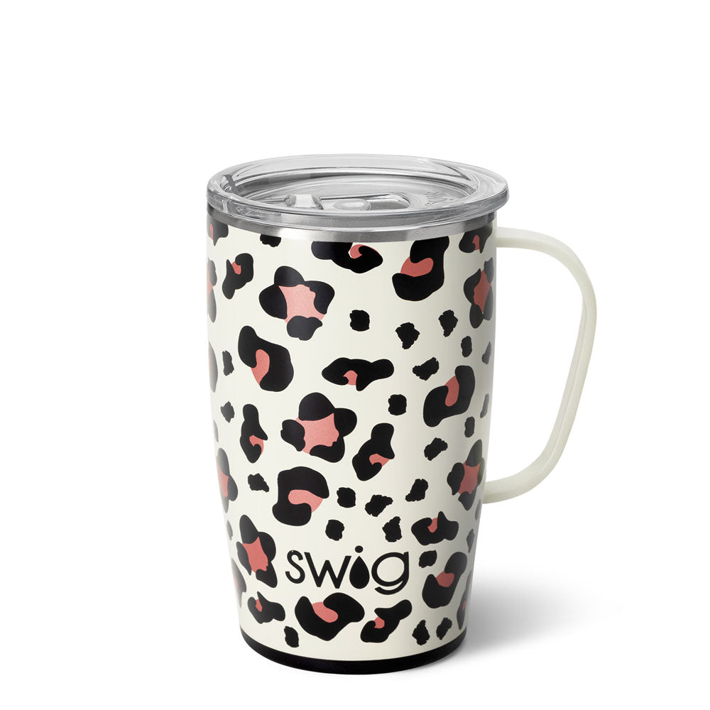 Swig Life 18oz Travel Mug, Insulated Stainless Steel Tumbler with Handle