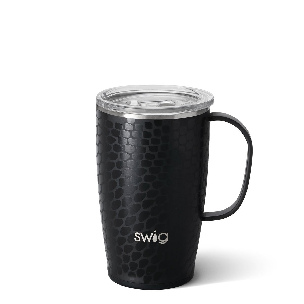 18oz Dragon Glass Black Travel Mug With Handle Swig Life