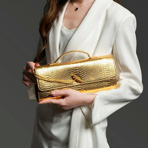 Viper Elegance Embossed Clutch Bag - AfterAmour