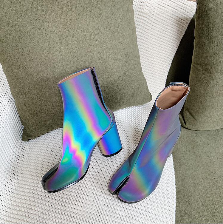 reflective tabi boots