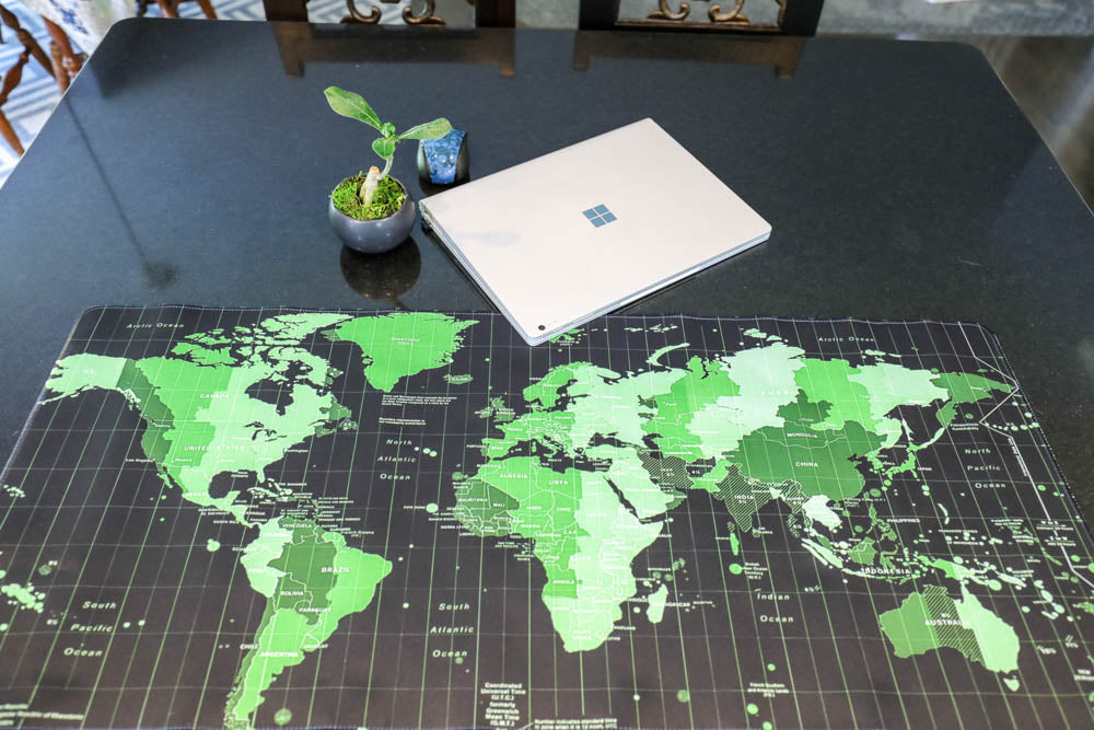 Giant World Map Desk Pad Odditymall