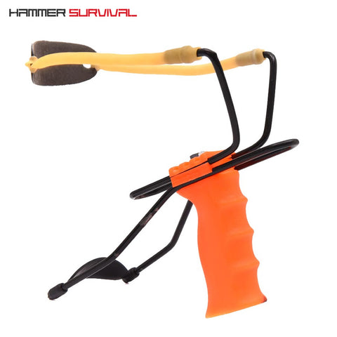 Marksman Fixed Brace Hunting Slingshot Hammer Survival