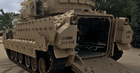Back Ramp of a Bradley Fighting Vehicle